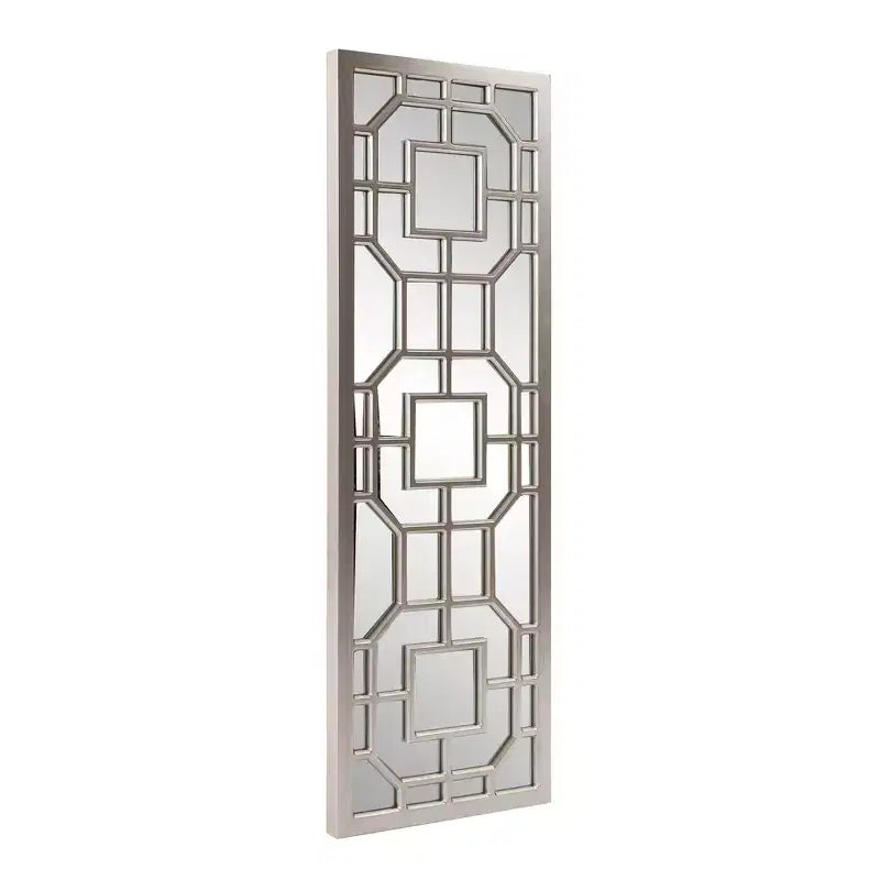 Howard Elliott Specchio Aldrich incorniciato 46.5"x15.75" Argento Antico: Stile inglese, MDF, Montaggio a parete