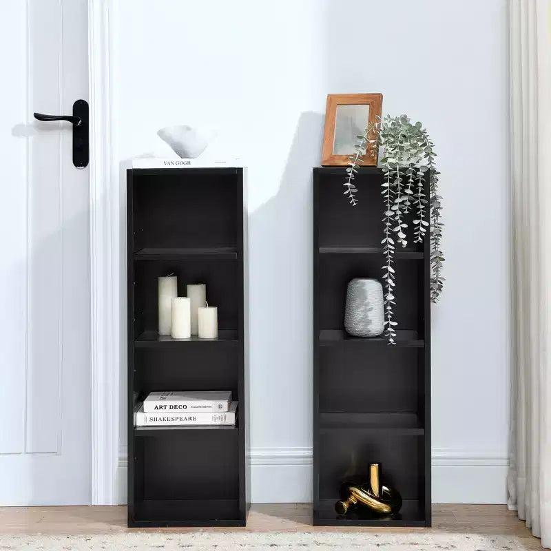 Libreria a 4 ripiani regolabili alta 180 cm – Set da 2