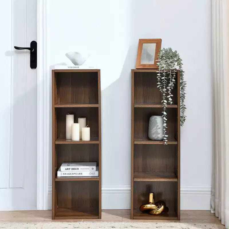 Libreria a 4 ripiani regolabili alta 180 cm – Set da 2