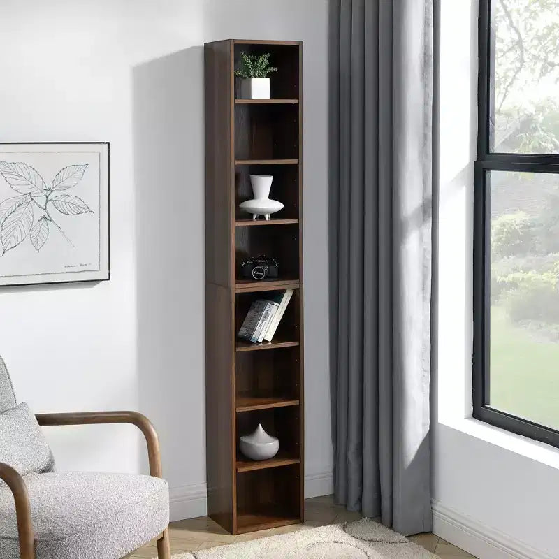 Libreria a 4 ripiani regolabili alta 180 cm – Set da 2