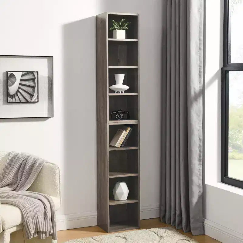 Libreria a 4 ripiani regolabili alta 180 cm – Set da 2