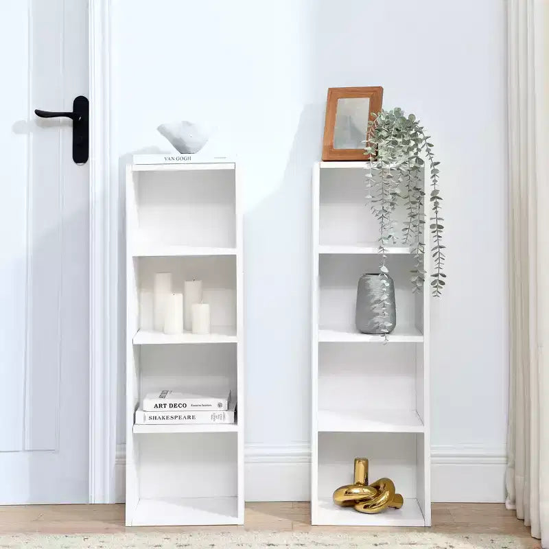 Libreria a 4 ripiani regolabili alta 180 cm – Set da 2