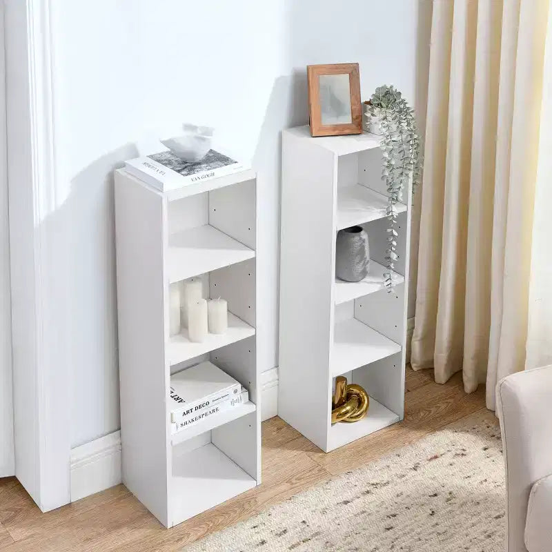 Libreria a 4 ripiani regolabili alta 180 cm – Set da 2