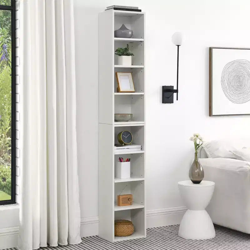 Libreria a 4 ripiani regolabili alta 180 cm – Set da 2