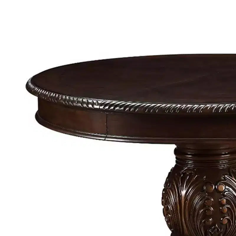 Tavolo da pranzo rettangolare in rovere scuro con base a cavalletto – 6 posti, 183 cm