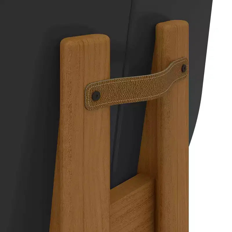 Manhattan Comfort Set di 4 Sedie da Pranzo Gales Mid-Century Modern con Gambe in Legno Massello