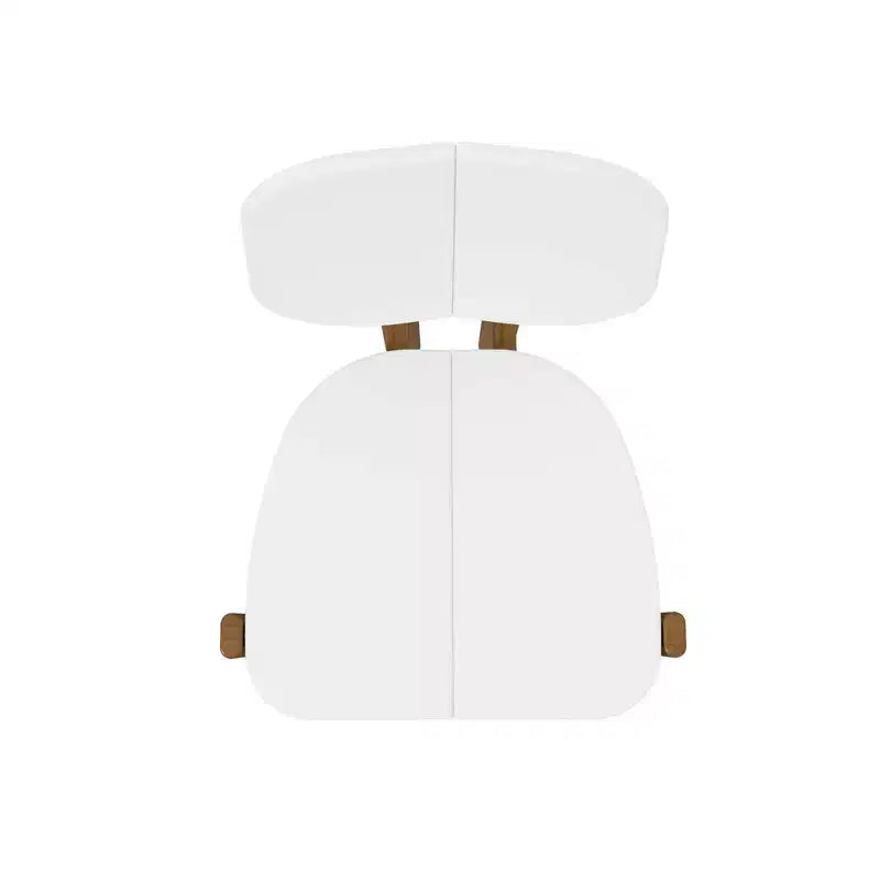 Manhattan Comfort Set di 4 Sedie da Pranzo Gales Mid-Century Modern con Gambe in Legno Massello