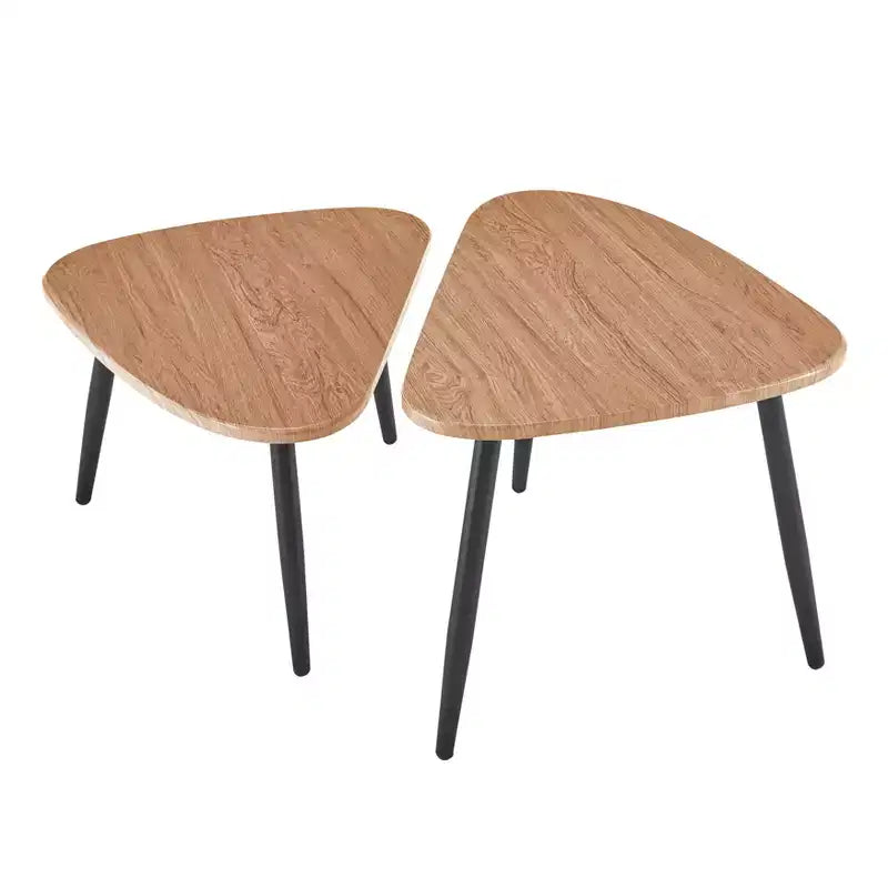 Tavolino da caffè modulare semicircular Aurora asimmetrico moderno ovale a goccia, 18,50x29,5
