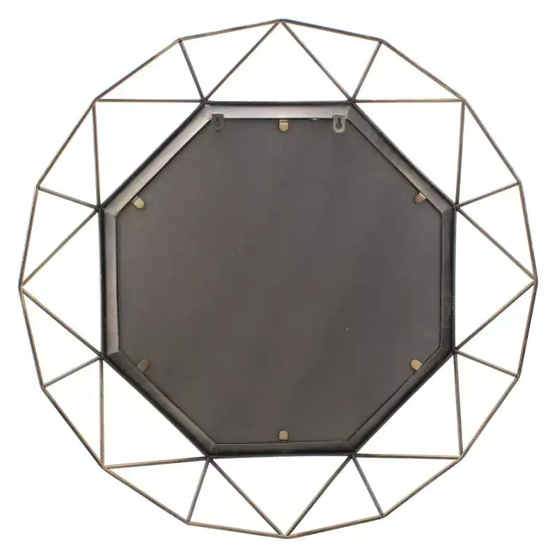 Specchio Decorativo Ottagonale in Metallo 28.3 x 28.3 - Collezione Stonebriar