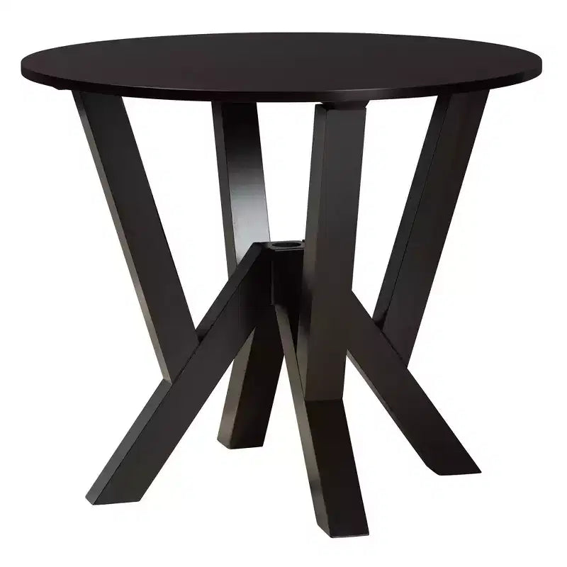 Set da pranzo moderno Baxton Studio Angie in tessuto e legno