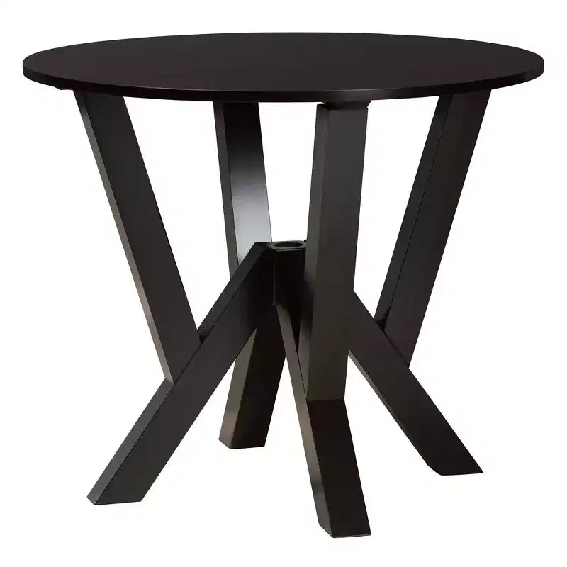 Set da pranzo moderno Baxton Studio Angie in tessuto e legno