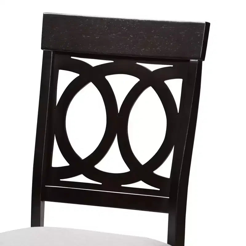 Set da pranzo moderno Baxton Studio Angie in tessuto e legno