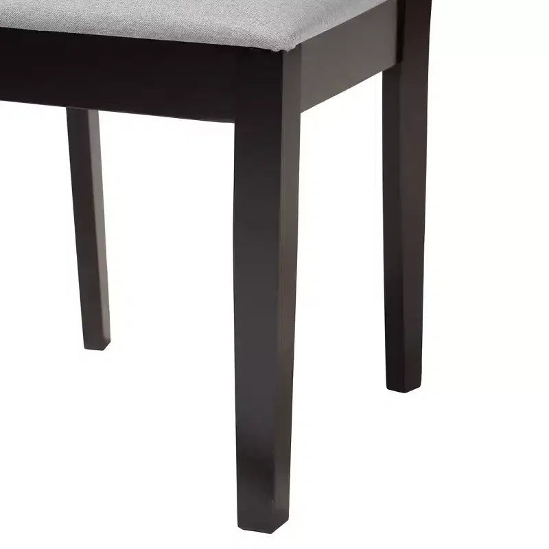 Set da pranzo Baxton Studio Abigail moderno in tessuto e legno