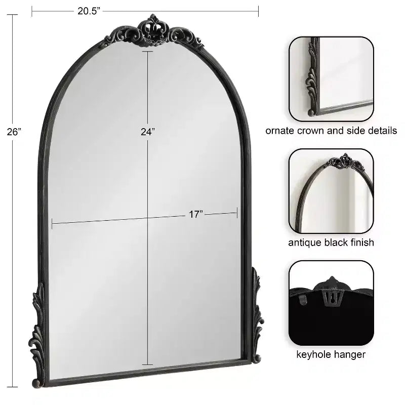 Kate & Laurel All Things Decor Specchio da Parete Decorativo con Cornice Myrcelle