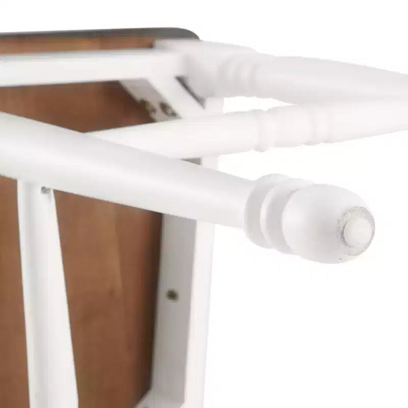 Sedie da pranzo X-Back in legno di gomma – Set da 4, senza braccioli