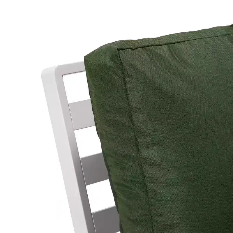 Poltrone da Esterno Moderne con Telaio in Alluminio Antiruggine e Cuscini Rimovibili – Set da 2