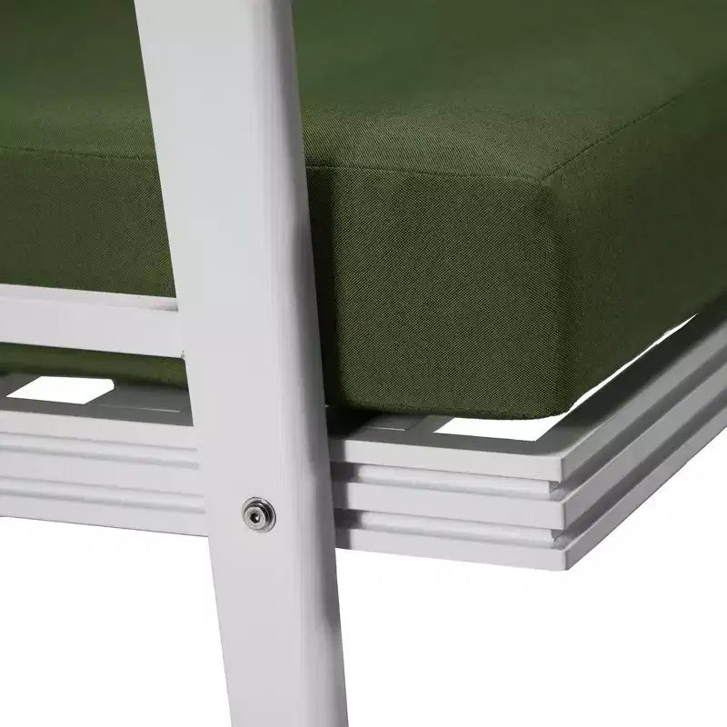 Poltrone da Esterno Moderne con Telaio in Alluminio Antiruggine e Cuscini Rimovibili – Set da 2