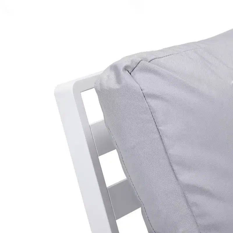 Poltrone da Esterno Moderne con Telaio in Alluminio Antiruggine e Cuscini Rimovibili – Set da 2