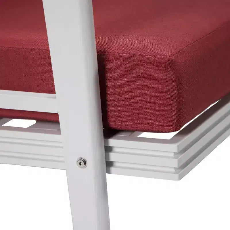 Poltrone da Esterno Moderne con Telaio in Alluminio Antiruggine e Cuscini Rimovibili – Set da 2