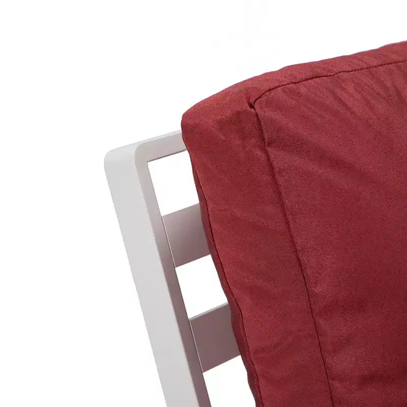 Poltrone da Esterno Moderne con Telaio in Alluminio Antiruggine e Cuscini Rimovibili – Set da 2