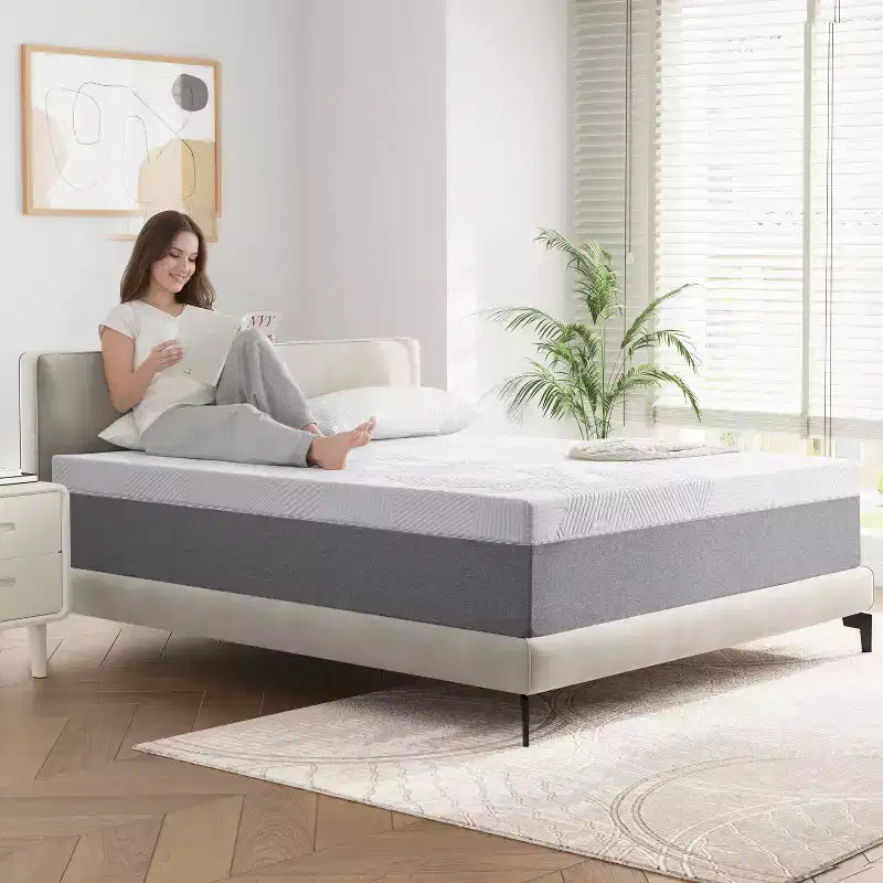 Materasso in Memory Foam da 25 cm – Sostegno Medio Rigido, Rivestimento Traspirante in Maglia