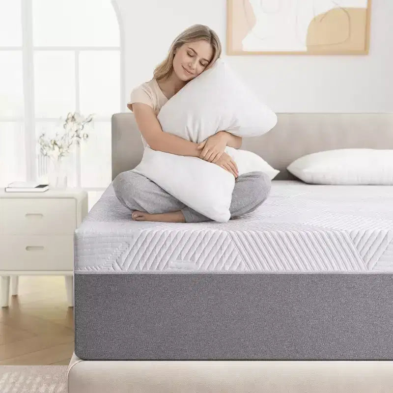 Materasso in Memory Foam da 25 cm – Sostegno Medio Rigido, Rivestimento Traspirante in Maglia
