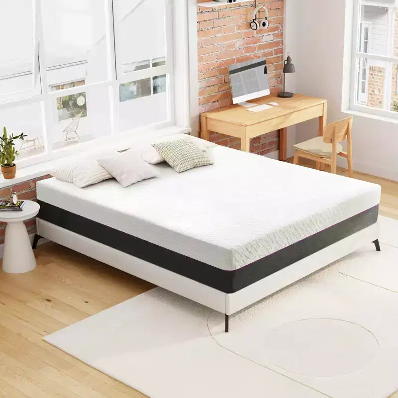 Materasso in Memory Foam da 25 cm – Sostegno Medio Rigido, Rivestimento Traspirante in Maglia