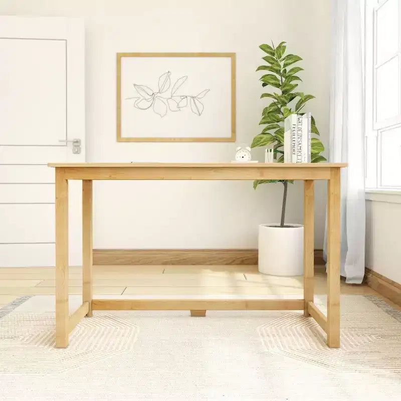 Scrivania in Legno Massello per Camera da Letto o Ufficio Domestico – 120 cm