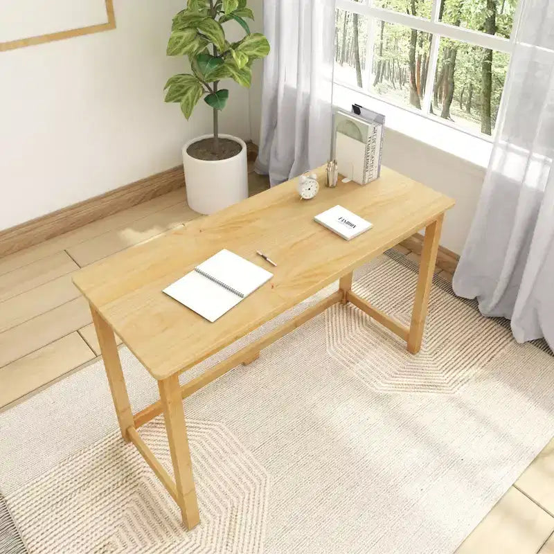 Scrivania in Legno Massello per Camera da Letto o Ufficio Domestico – 120 cm