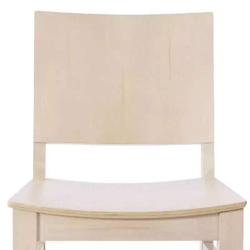 Sedie da pranzo in faggio massiccio di grado commerciale con schienali curvi – Set di 2