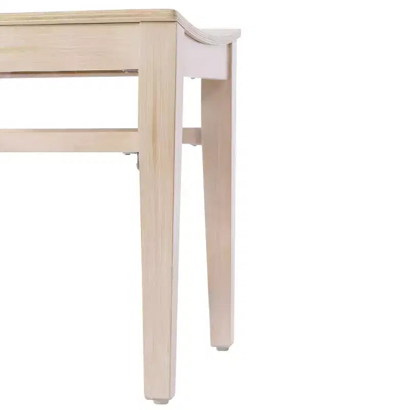 Sedie da pranzo in faggio massiccio di grado commerciale con schienali curvi – Set di 2