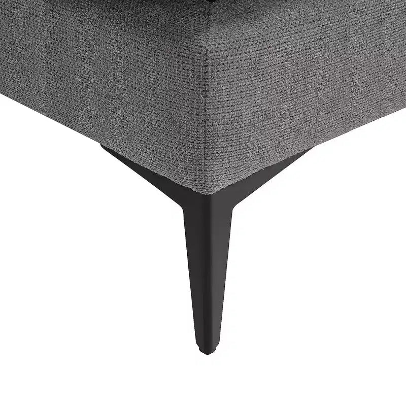 Divano componibile minimale a 3 posti con chaise longue reversibile a L – Lino