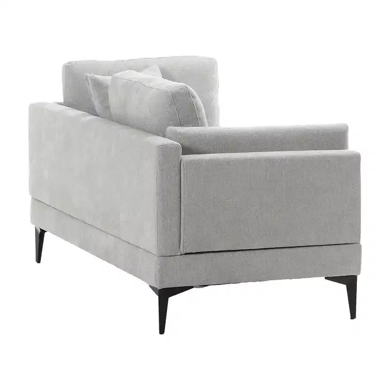 Divano componibile minimale a 3 posti con chaise longue reversibile a L – Lino