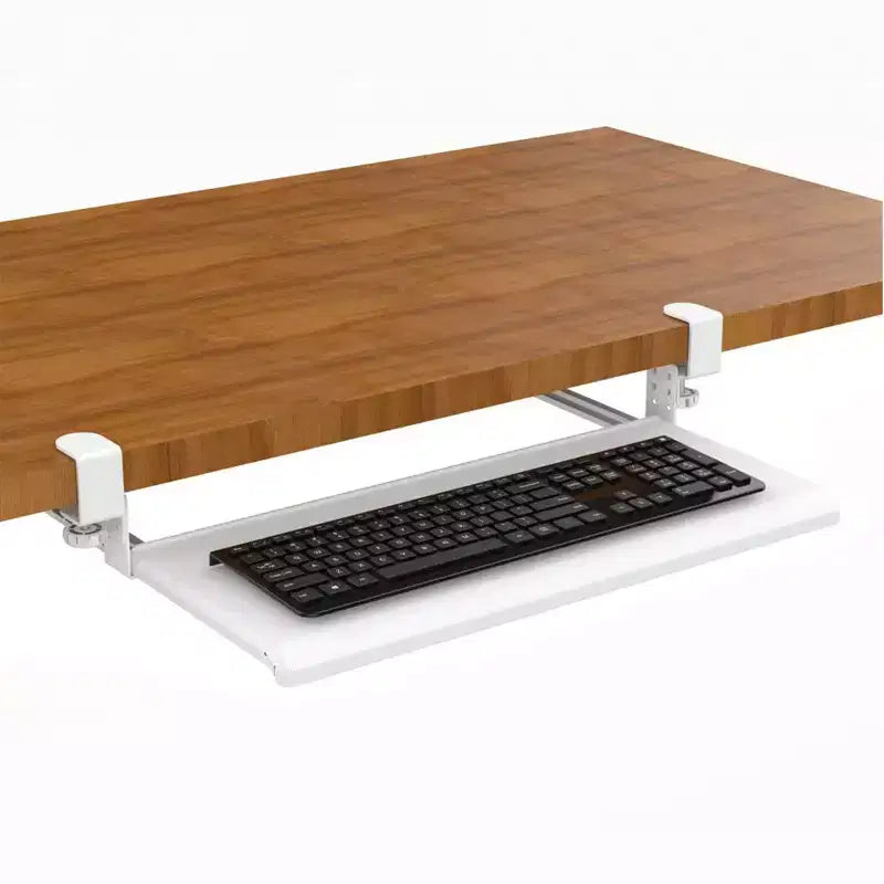 Ampio Vassoio Tastiera Retrattile Regolabile con Morsetto – Per Scrivanie con Spessore Fino a 3,8 cm
